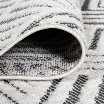 Jordan High-low Pile Art Deco Geometric Indoor/outdoor Area Rug